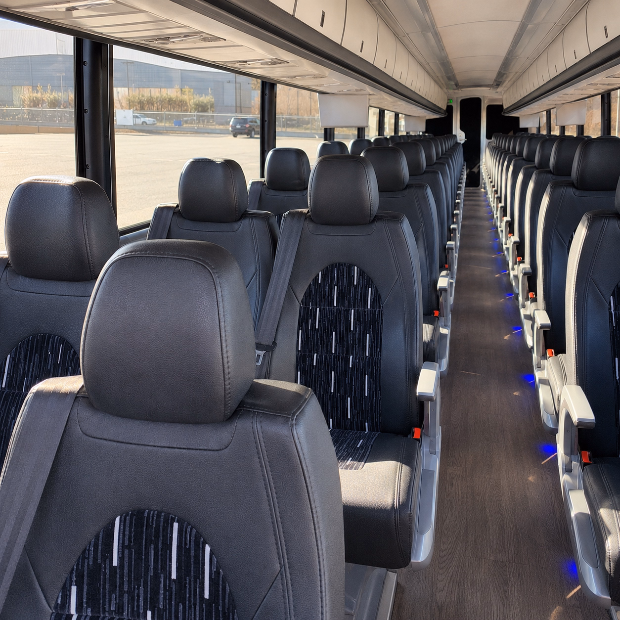 lehi charter bus interior