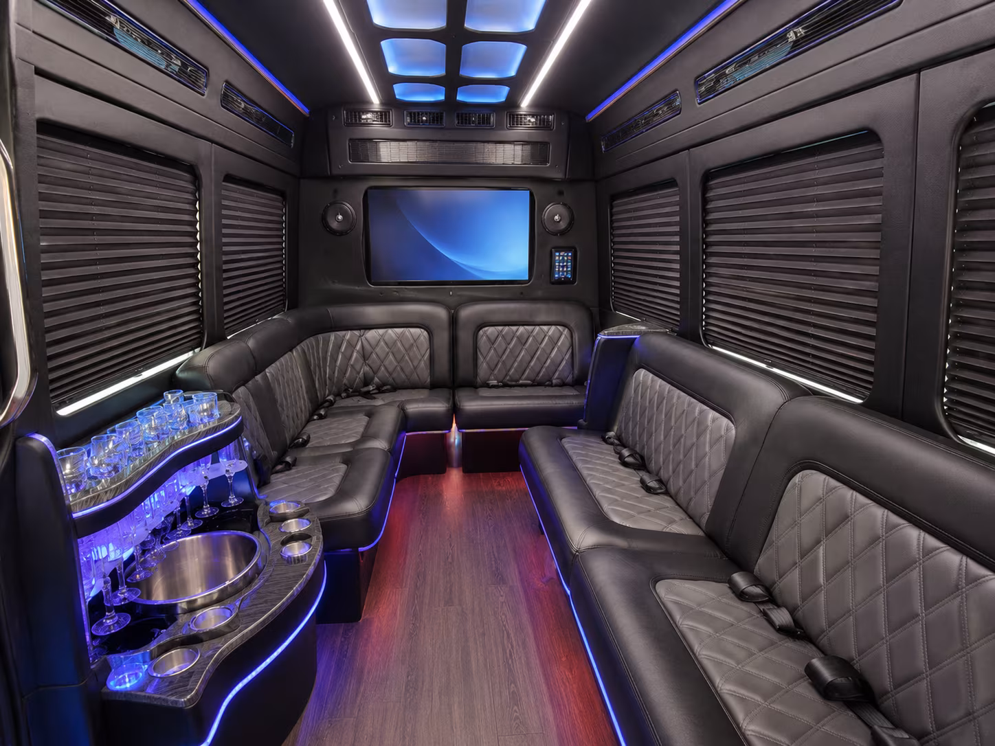 lehi party bus interior